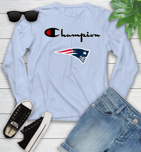 NFL Football New England Patriots Champion Shirt Youth Long Sleeve 6