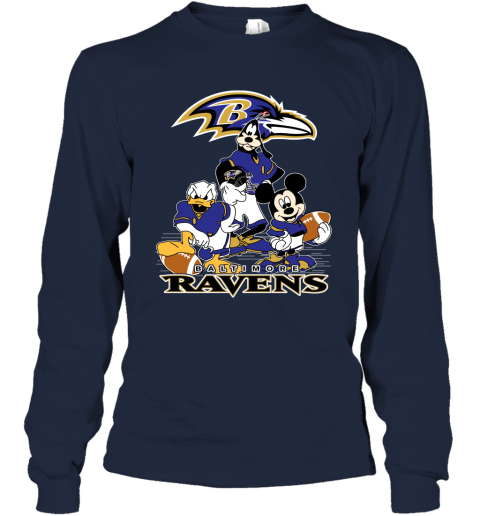 I Love The Ravens Mickey Mouse Baltimore Ravens T-Shirt - T-shirts