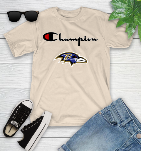 NFL Football Baltimore Ravens Champion Shirt Youth T-Shirt 9