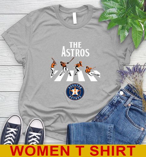 MLB Baseball Houston Astros The Beatles Rock Band Shirt Women's T-Shirt 5