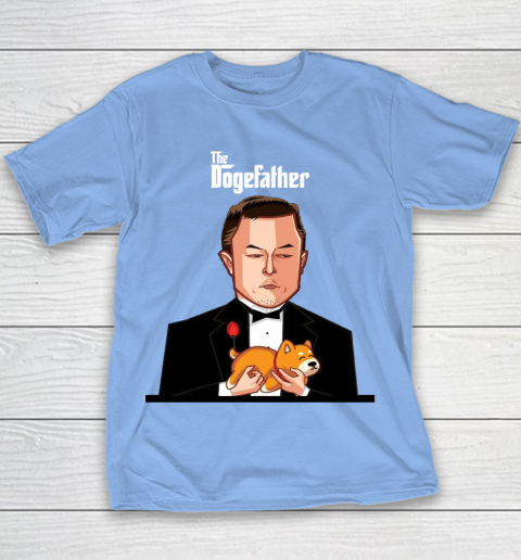 Dogecoin The DogeFather Funny Youth T-Shirt 8
