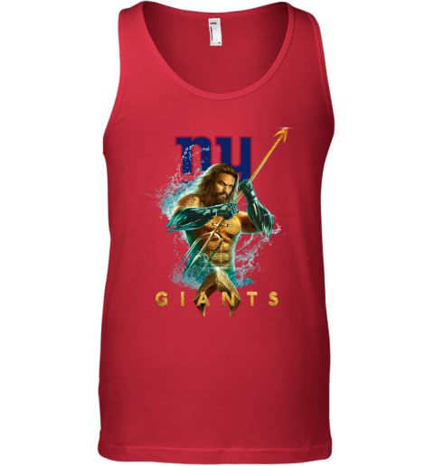 NFL New York Giants Aquaman DC Football Sports 1qH4pBW97PS unisex tank 17 95 151514 front red