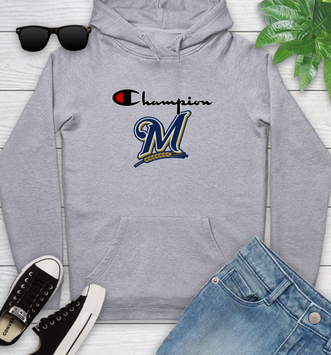 MLB Baseball Milwaukee Brewers Champion Shirt Youth Hoodie 4