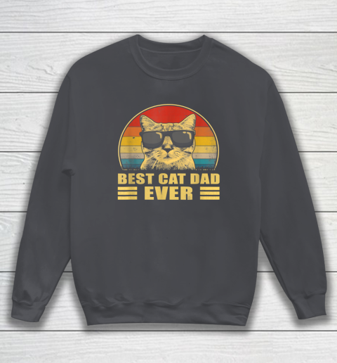 Best Cat Dad Ever Bump Fit Father's Day Gift Daddy Sweatshirt 3
