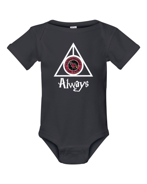 Always Love The Arizona Cardinals x Harry Potter Mashup Infant Baby Rib Bodysuit
