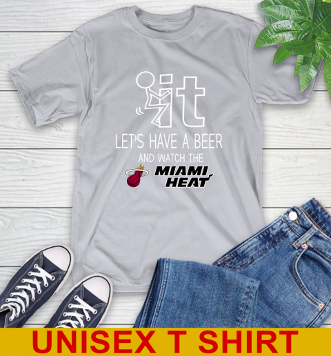 Miami Heat Basketball NBA Let's Have A Beer And Watch Your Team Sports T-Shirt 5