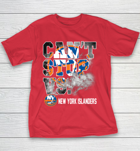 NHL New York Islanders Hockey Can't Stop Vs Youth T-Shirt 7