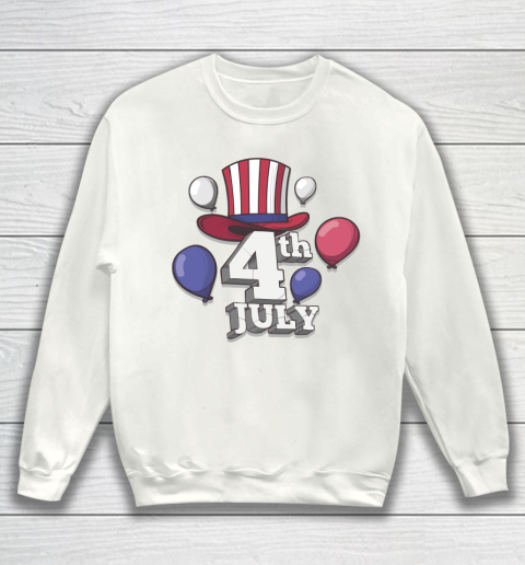 All American  US Flag Cap, 4th of July Independence Day Sweatshirt