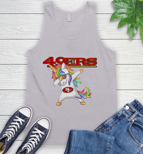 San Francisco 49ers NFL Football Funny Unicorn Dabbing Sports Tank Top 4