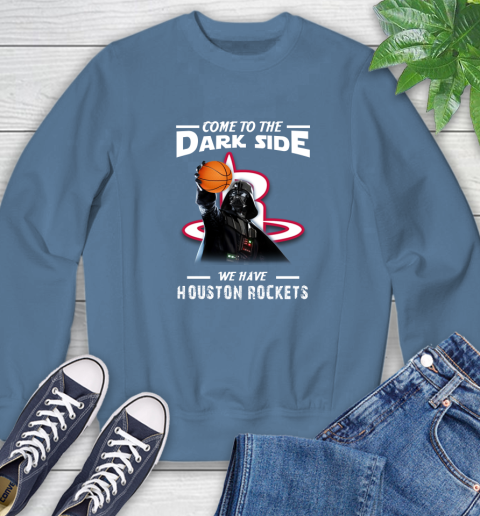 NBA Come To The Dark Side We Have Houston Rockets Star Wars Darth Vader Basketball Sweatshirt 8