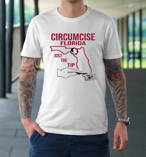 Circumcise Florida Just The Tip Funny T-Shirt