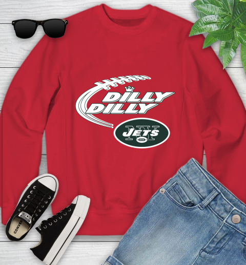 NFL New York Jets Dilly Dilly Football Sports Youth Sweatshirt 9
