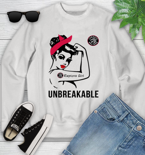 NBA Toronto Raptors Girl Unbreakable Basketball Sports Youth Sweatshirt