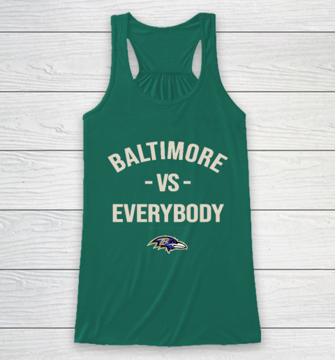 Baltimore Ravens Vs Everybody Racerback Tank 5
