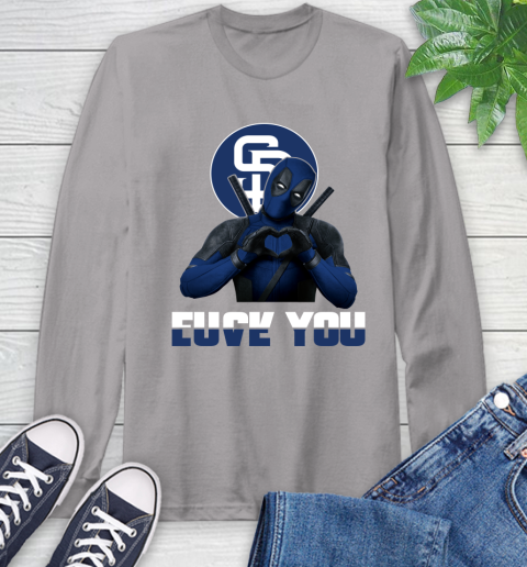 MLB San Diego Padres Deadpool Love You Fuck You Baseball Sports Long Sleeve T-Shirt 6