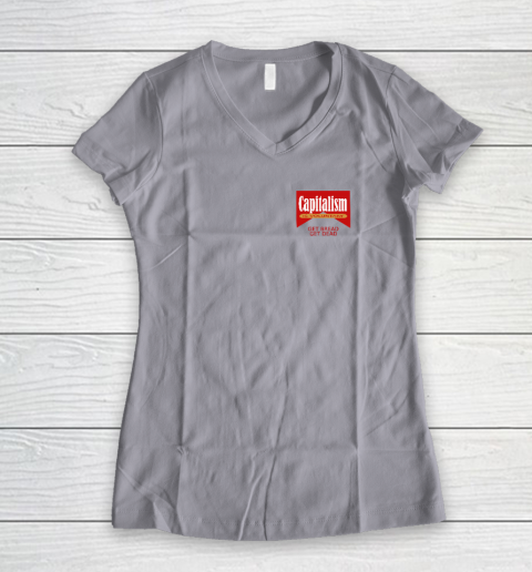 Capitalism Is Voluntary Women's V-Neck T-Shirt 2