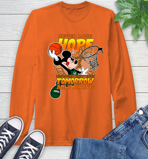 Milwaukee Bucks NBA Basketball Mickey Disney Never Lose Hope Long Sleeve T-Shirt 4