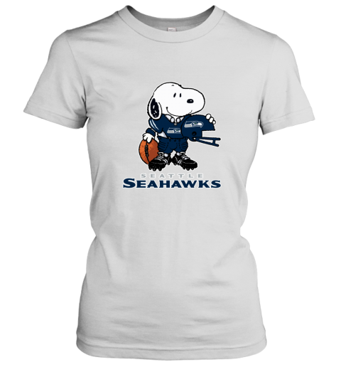 NFL Seattle Seahawks Snoopy Charlie Brown Christmas Football Super Bowl  Sports V-Neck T-Shirt