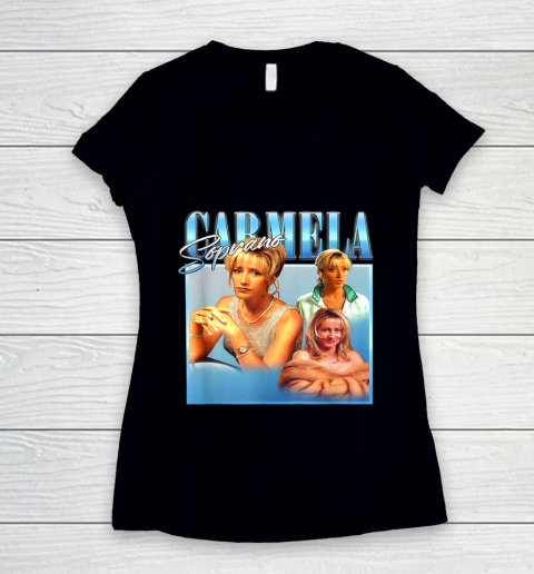 Carmela Soprano Women's V-Neck T-Shirt