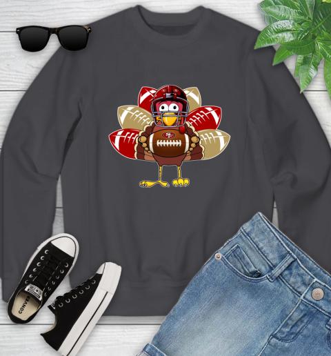 San Francisco 49ers Turkey Thanksgiving Day Youth Sweatshirt 6