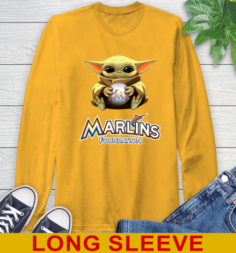 MLB Baseball Miami Marlins Star Wars Baby Yoda Shirt 60