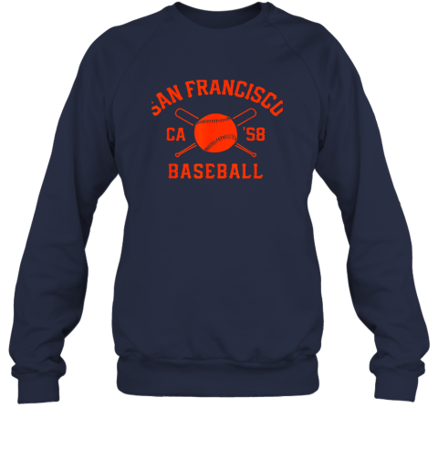 kph0 san francisco baseball vintage sf the city cali retro gift sweatshirt 35 front navy