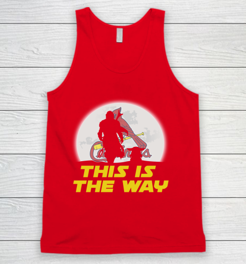St.Louis Cardinals MLB Baseball Star Wars Yoda And Mandalorian This Is The Way Tank Top 5