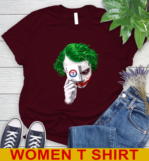 Texas Rangers MLB Baseball Joker Card Shirt Women's T-Shirt 6
