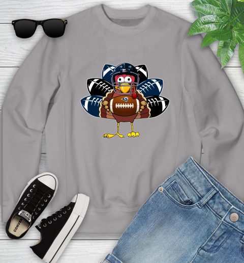 Los Angeles Rams Turkey Thanksgiving Day Youth Sweatshirt 4
