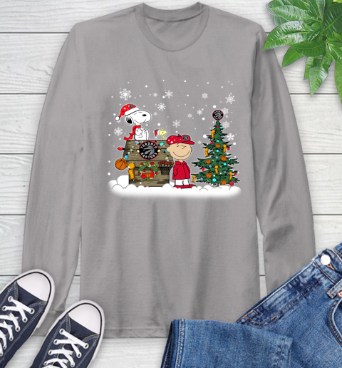 Toronto Raptors NBA Basketball Christmas The Peanuts Movie Snoopy Championship Long Sleeve T-Shirt 6