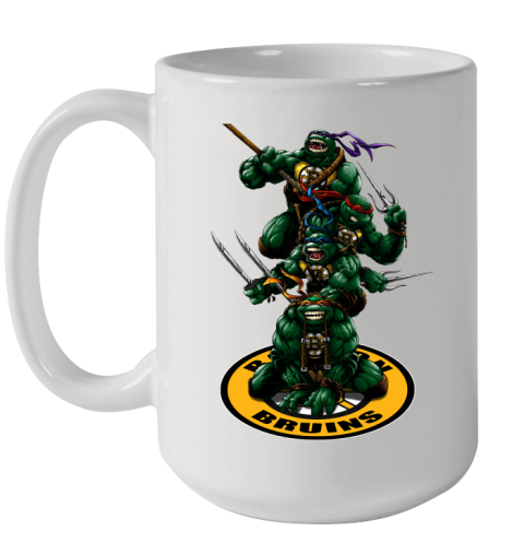 NHL Hockey Boston Bruins Teenage Mutant Ninja Turtles Shirt Ceramic Mug 15oz