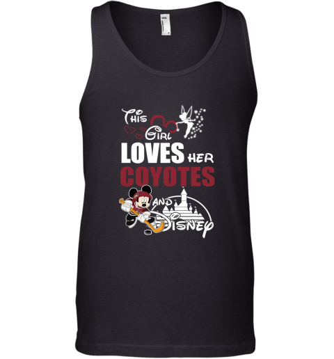 This Girl Love Her Arizona Coyotes And Mickey Disney Tank Top
