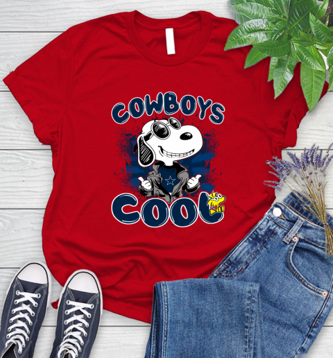 NFL Football Dallas Cowboys Cool Snoopy Shirt Women's T-Shirt 11