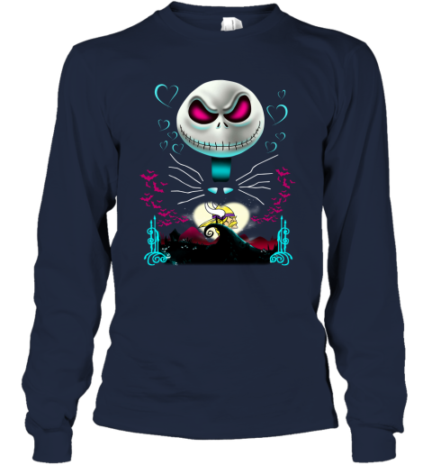 NFL Minnesota Vikings Jack Skellington Sally The Nightmare Before Christmas Football HRB4P8DHSso long sleeve tee 14 95 151514 front navy