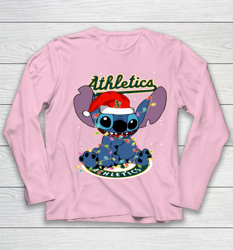 Oakland Athletics MLB noel stitch Baseball Christmas Youth Long Sleeve 6