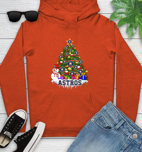 Houston Astros Merry Christmas MLB Baseball Sports Youth Hoodie 5