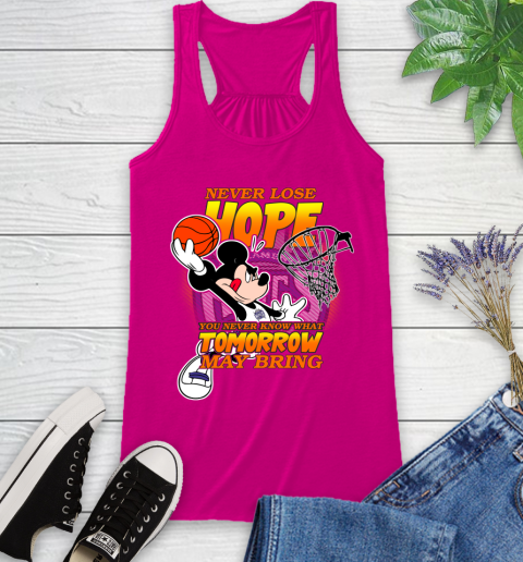 Sacramento Kings NBA Basketball Mickey Disney Never Lose Hope Racerback Tank 7