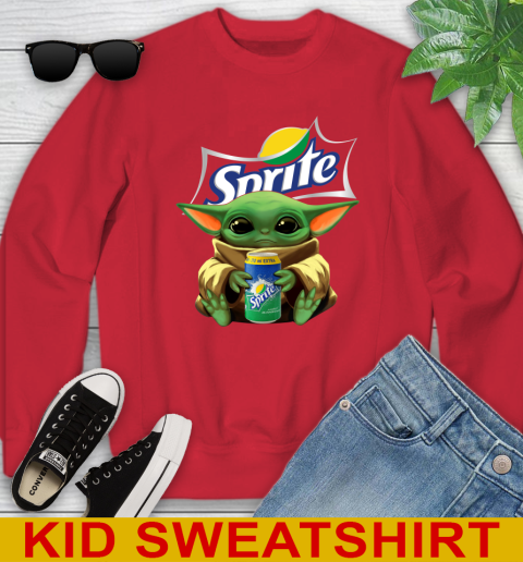 Star Wars Baby Yoda Hugs Sprite Soft Drink Shirt 120