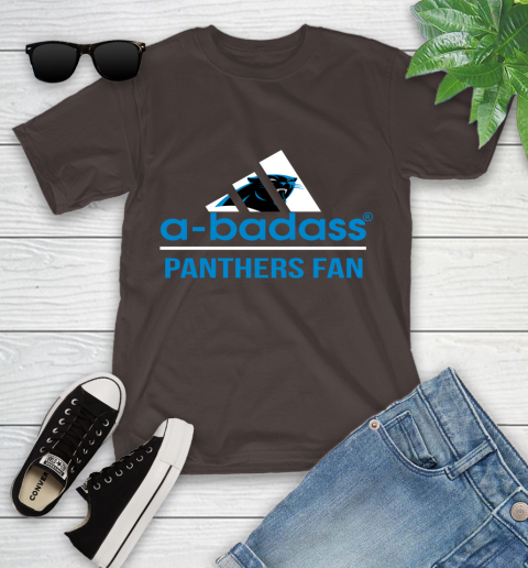 Carolina Panthers NFL Football A Badass Adidas Adoring Fan Sports Youth T-Shirt 7