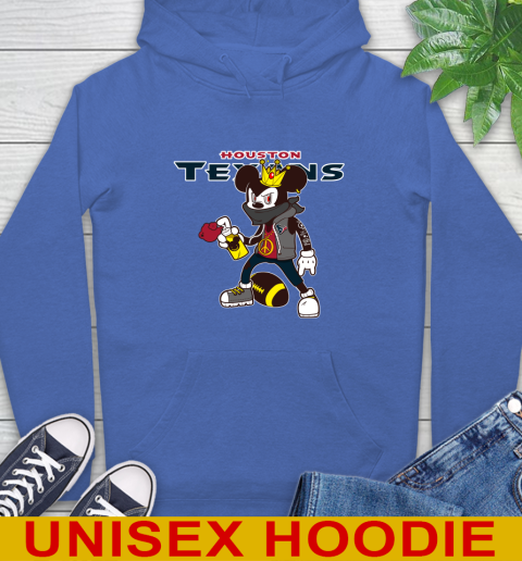 Houston Texans NFL Football Mickey Peace Sign Sports Hoodie 9