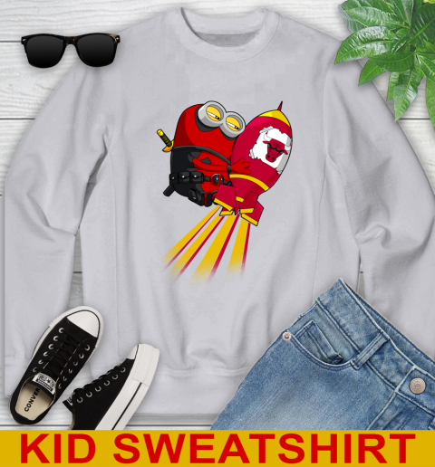 NBA Basketball Chicago Bulls Deadpool Minion Marvel Shirt Youth Sweatshirt 3