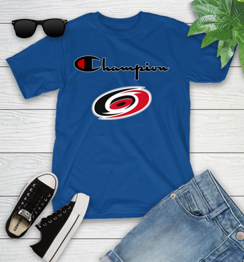 NHL Hockey Carolina Hurricanes Champion Shirt Youth T-Shirt 6