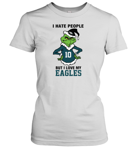 I Hate People But I Love My Eagles Philadelphia Eagles NFL Teams Women's T-Shirt