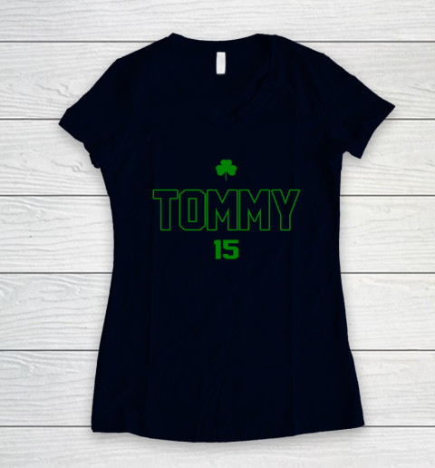 Celtics Tommy 15 Women's V-Neck T-Shirt 2