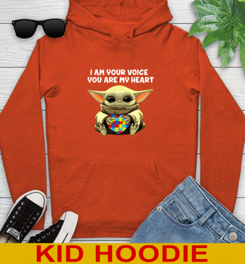 I Am Your Voice You Are My Heart Baby Yoda Autism Awareness Shirt 131