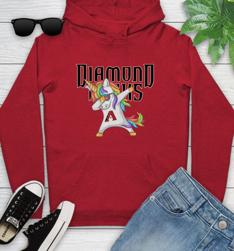 Arizona Diamondbacks MLB Baseball Funny Unicorn Dabbing Sports Youth Hoodie 11