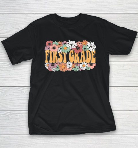 First Grade Flower Girls Boys Teacher Team 1st Grade Squad Youth T-Shirt