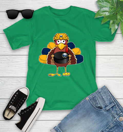 Buffalo Sabres Turkey Thanksgiving Day Youth T-Shirt 6