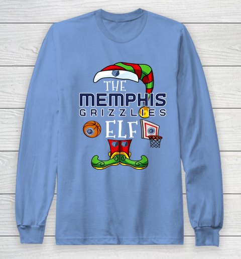 Memphis Grizzlies Christmas ELF Funny NBA Long Sleeve T-Shirt 8