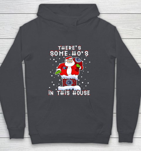 Memphis Grizzlies Christmas There Is Some Hos In This House Santa Stuck In The Chimney NBA Youth Hoodie 5